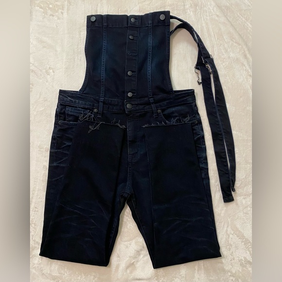 PRPS PRPS womens jean overalls Size M size m color black - Picture 11 of 16